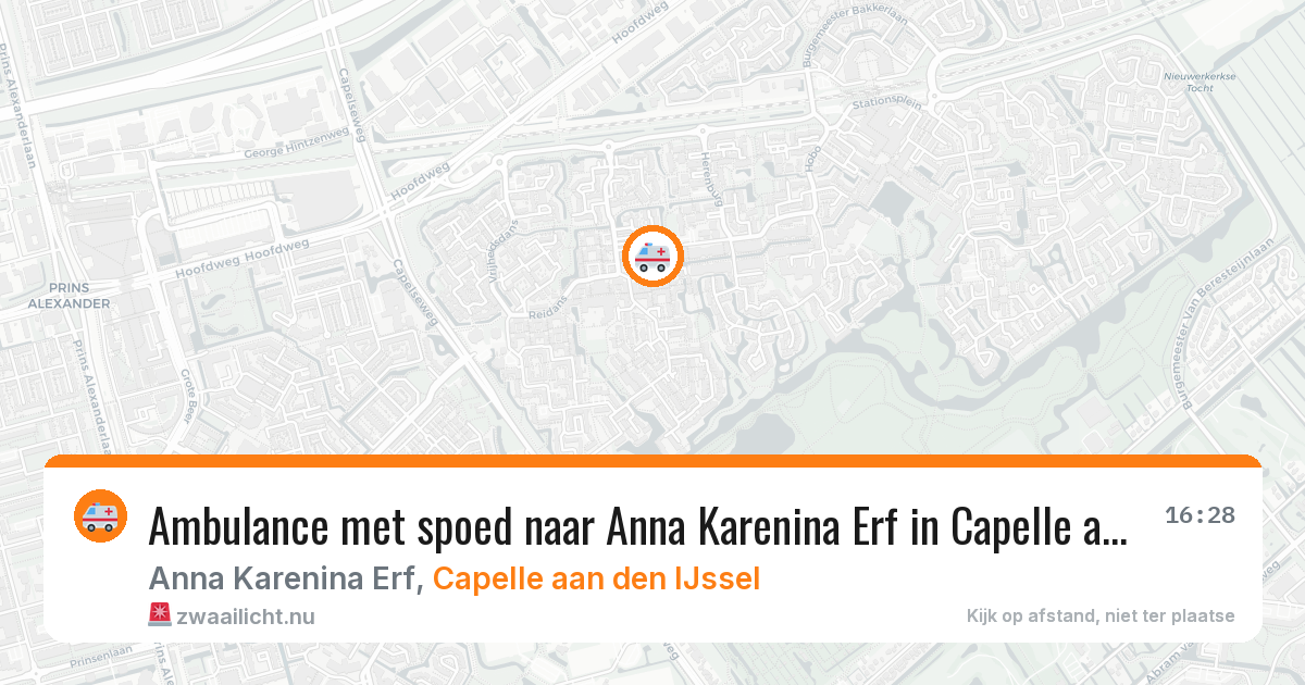 Ambulance met spoed naar Anna Karenina Erf in Capelle aan den IJssel — 17 jul 2026