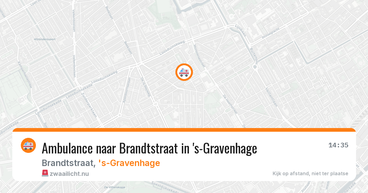 Ambulance naar Brandtstraat in 's-Gravenhage — 2 jun 2026