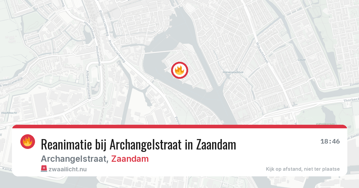 Reanimatie bij Archangelstraat in Zaandam — 17 jul 2026