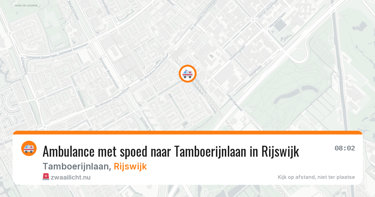 Ambulance met spoed naar Tamboerijnlaan in Rijswijk — 23 feb 2026