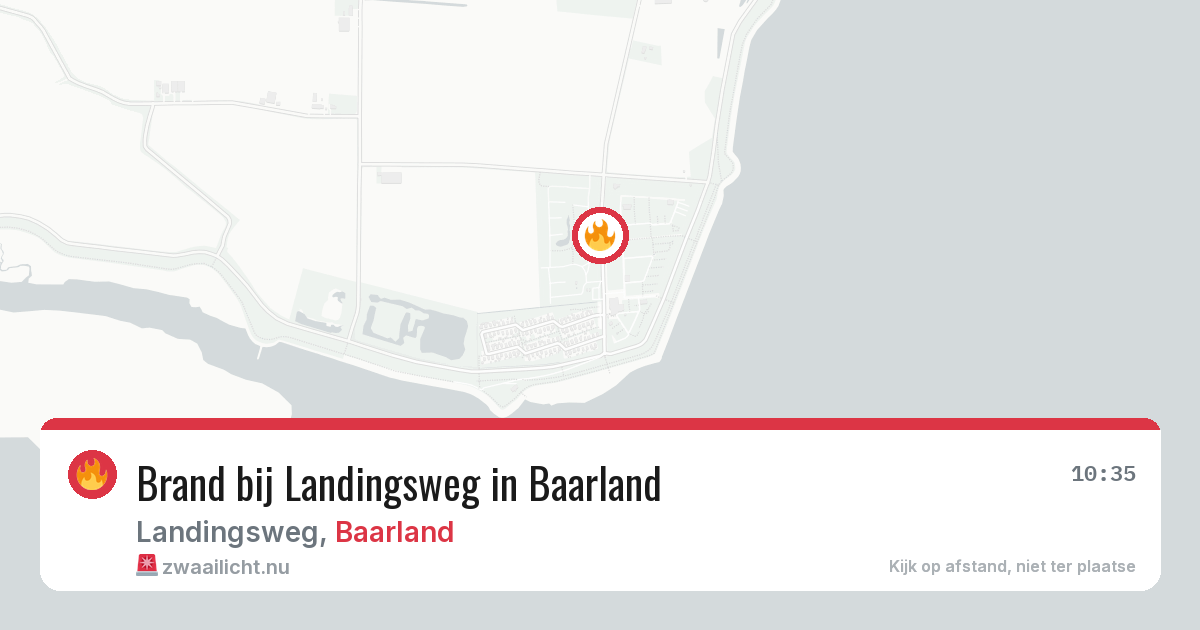 Brand bij Landingsweg in Baarland — 26 apr 2026