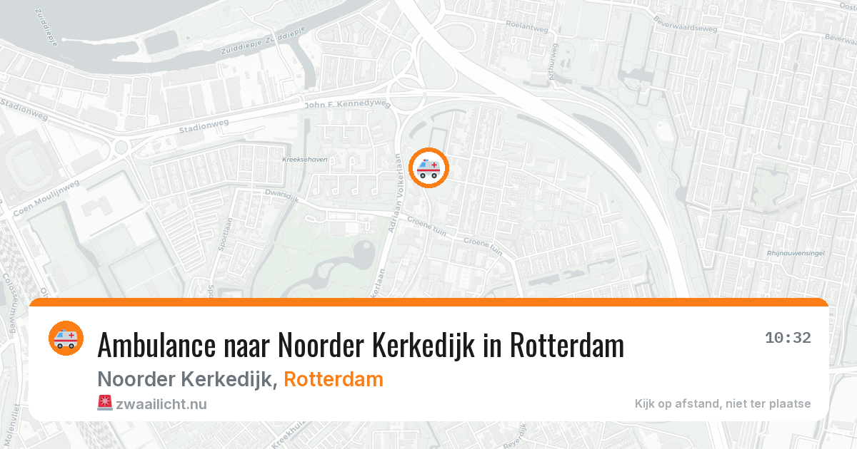 Ambulance naar Noorder Kerkedijk in Rotterdam — 1 jun 2026