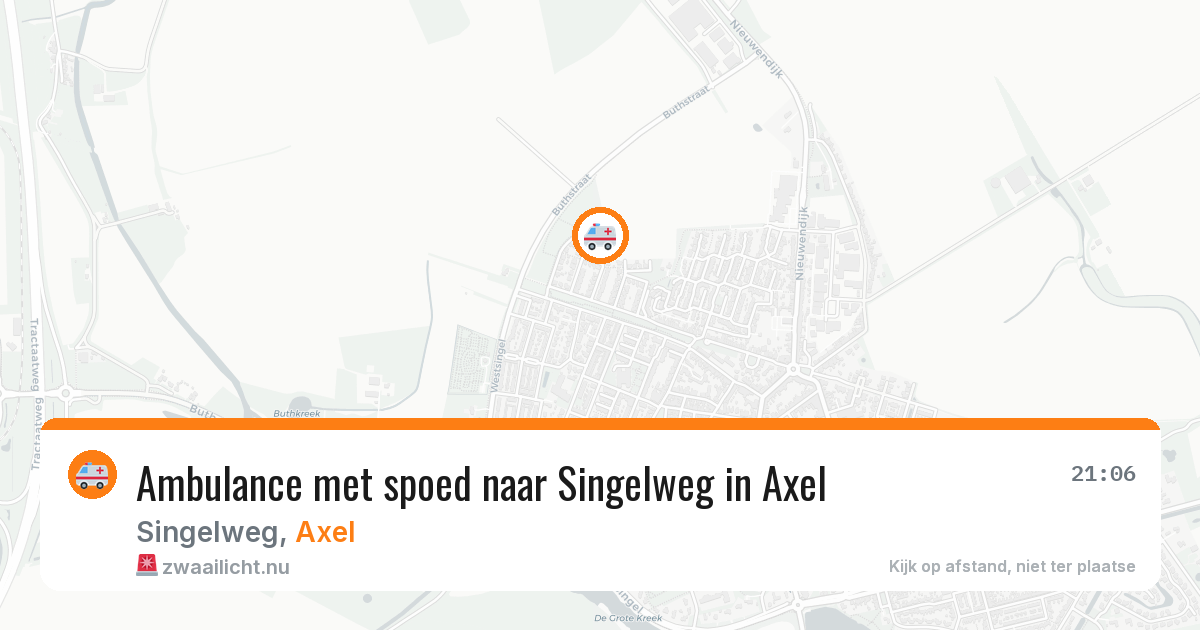 Ambulance met spoed naar Singelweg in Axel — 11 apr 2026