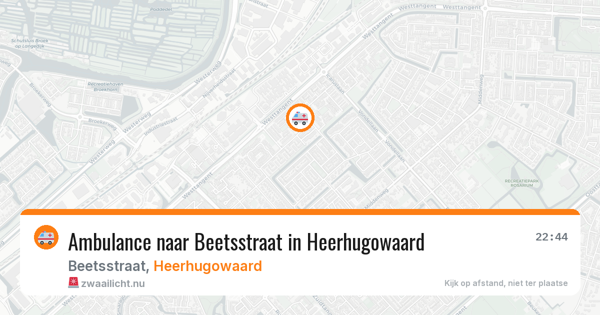 Ambulance naar Beetsstraat in Heerhugowaard — 11 jul 2026