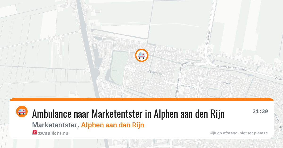 Ambulance naar Marketentster in Alphen aan den Rijn — 11 jul 2026
