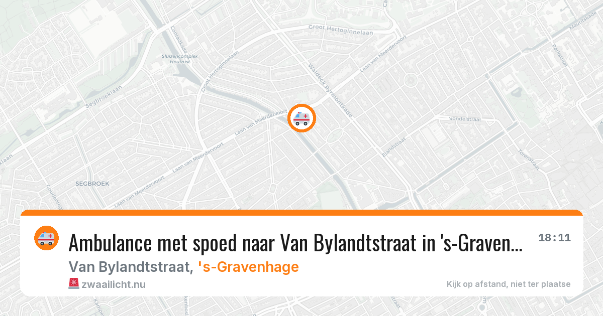 Ambulance met spoed naar Van Bylandtstraat in 's-Gravenhage — 10 jul 2026