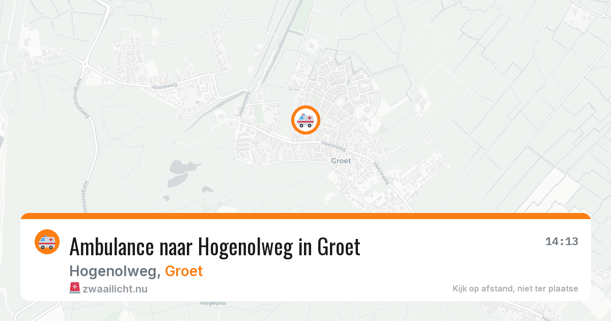 Ambulance naar Hogenolweg in Groet — 23 mei 2026