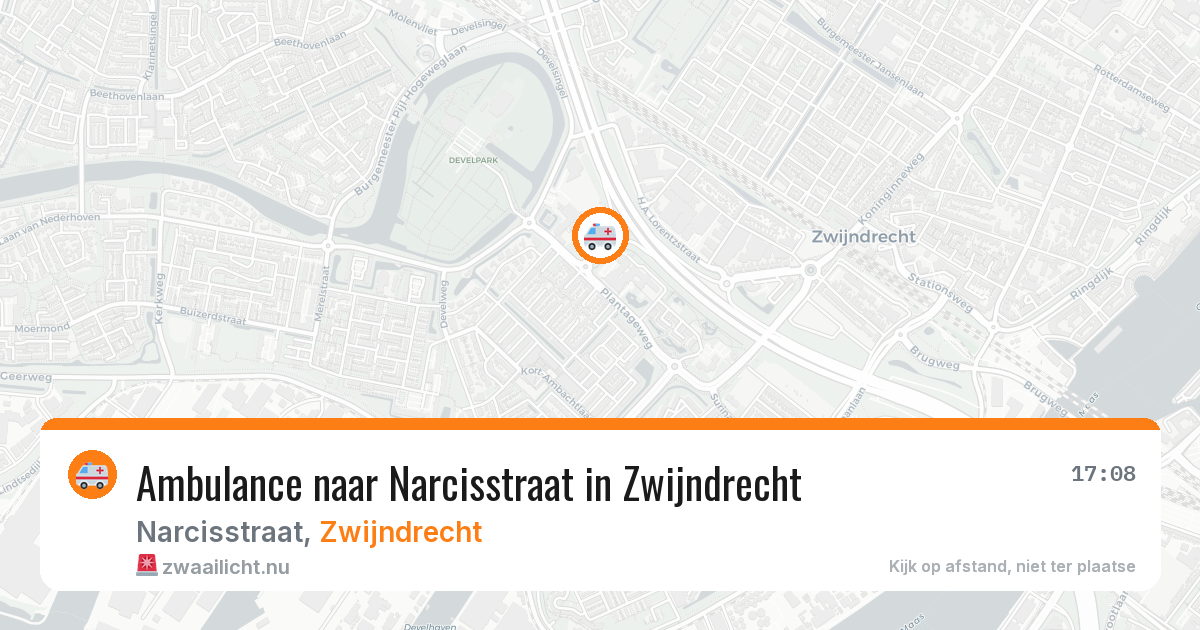 Ambulance naar Narcisstraat in Zwijndrecht — 26 mrt 2026
