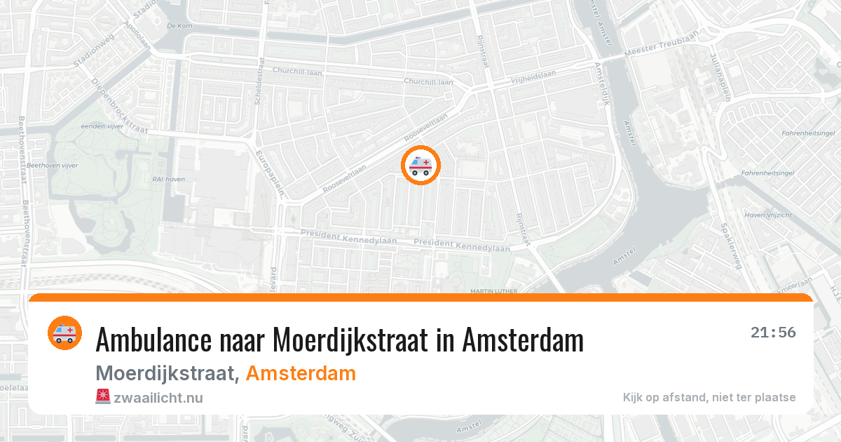 Ambulance naar Moerdijkstraat in Amsterdam — 4 mei 2026
