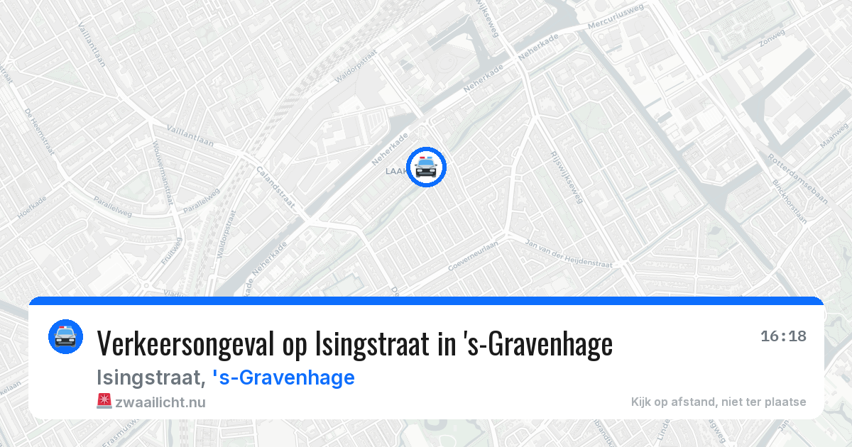 Verkeersongeval op Isingstraat in 's-Gravenhage — 17 mrt 2026