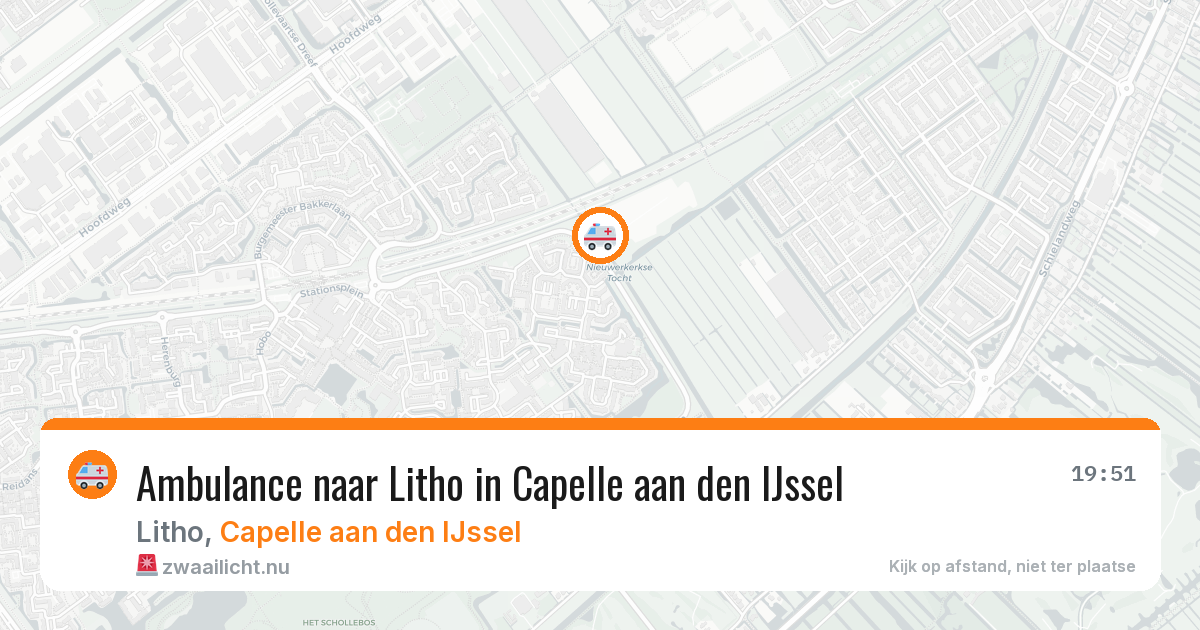 Ambulance naar Litho in Capelle aan den IJssel — 25 jul 2026