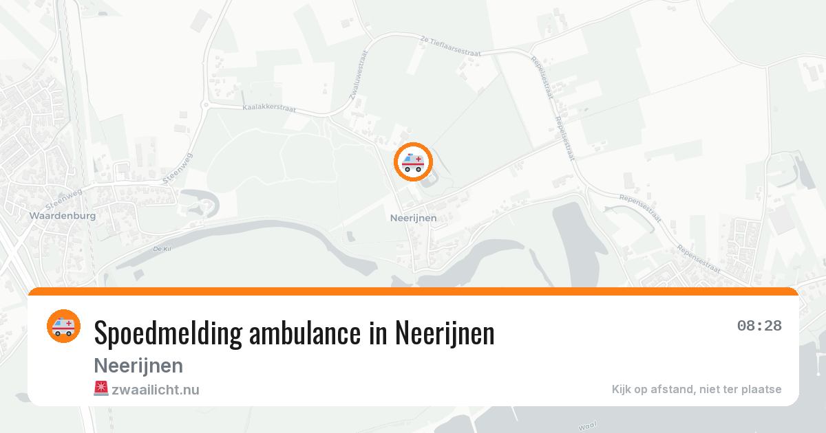Spoedmelding ambulance in Neerijnen — 13 mei 2026