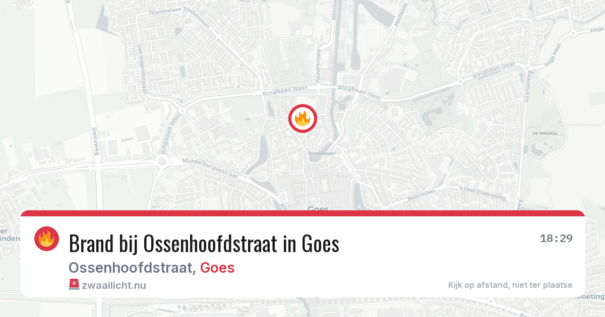Brand bij Ossenhoofdstraat in Goes — 12 mei 2026
