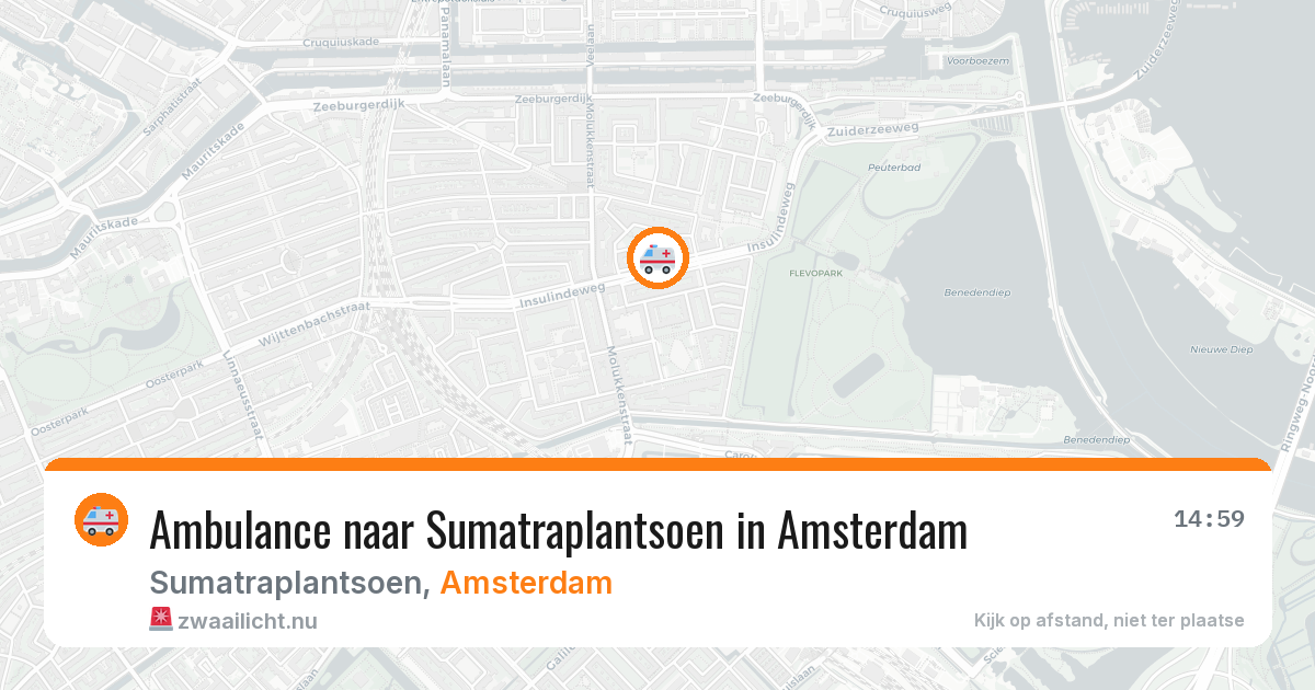 Ambulance naar Sumatraplantsoen in Amsterdam — 22 jul 2026