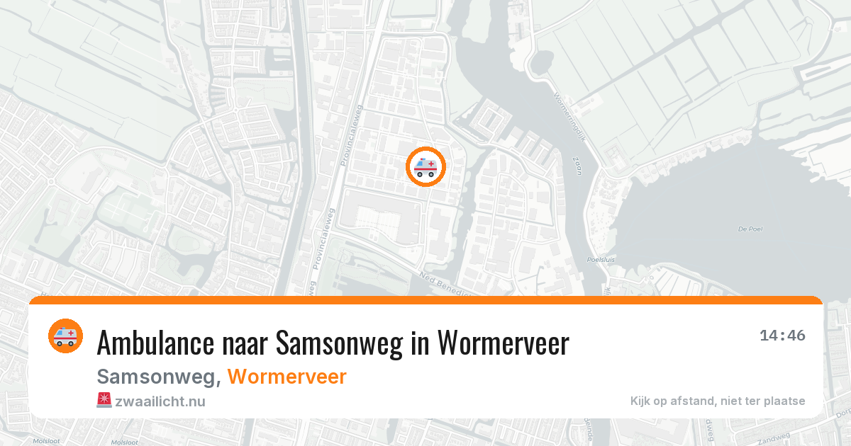 Ambulance naar Samsonweg in Wormerveer — 21 jul 2026