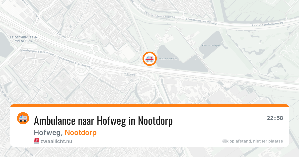 Ambulance naar Hofweg in Nootdorp — 18 jul 2026
