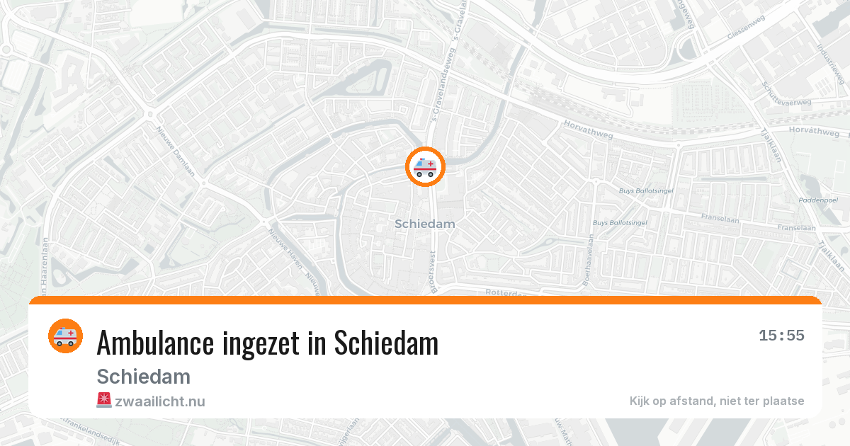 Ambulance ingezet in Schiedam — 26 jul 2026