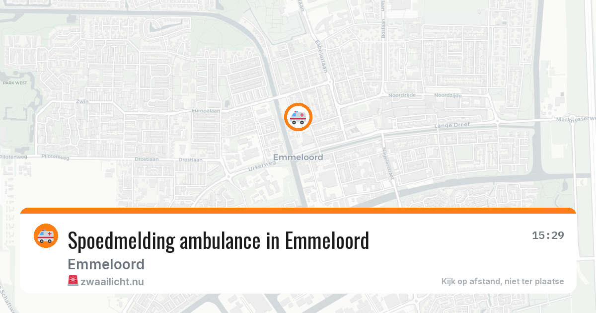 Spoedmelding ambulance in Emmeloord — 11 jul 2026