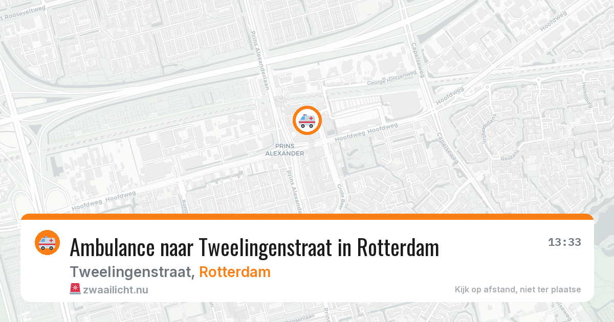 Ambulance naar Tweelingenstraat in Rotterdam — 26 jul 2026