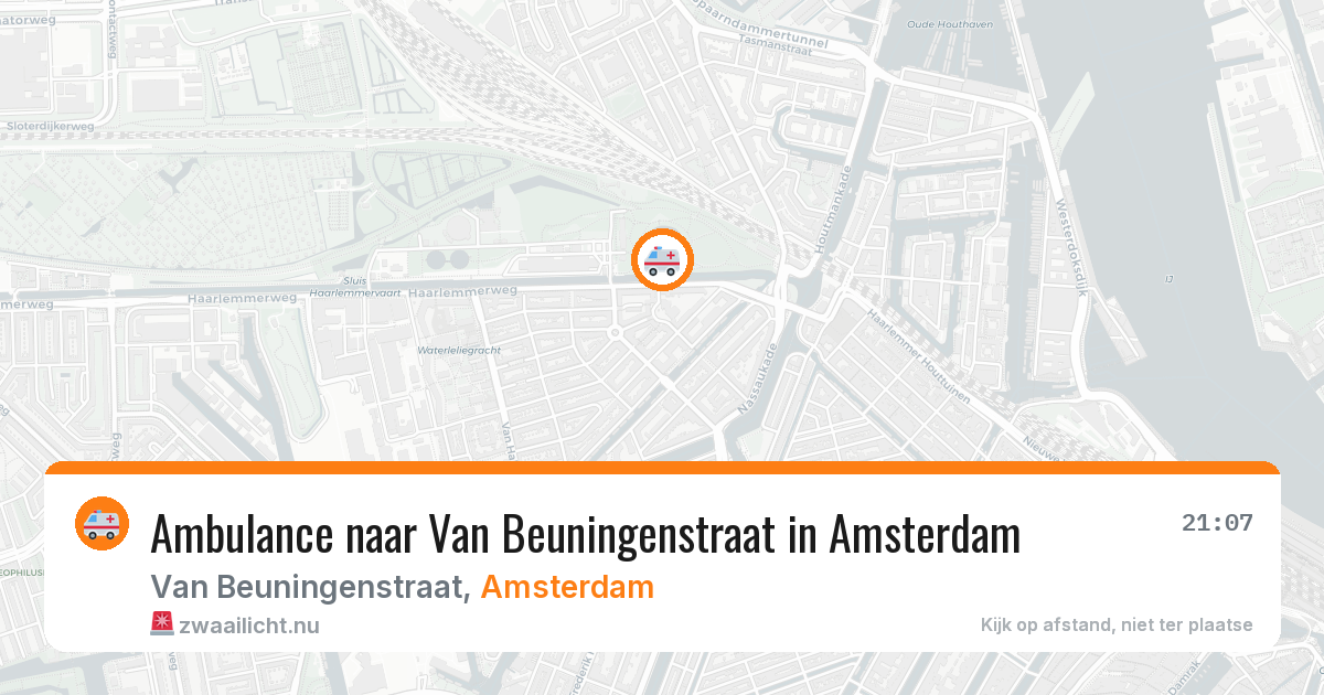 Ambulance naar Van Beuningenstraat in Amsterdam — 10 jul 2026