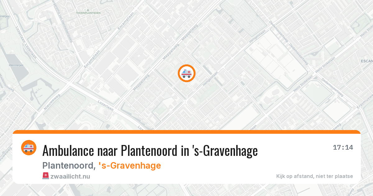 Ambulance naar Plantenoord in 's-Gravenhage — 22 apr 2026