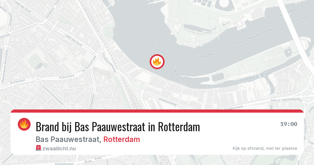 Brand bij Bas Paauwestraat in Rotterdam — 18 jul 2026