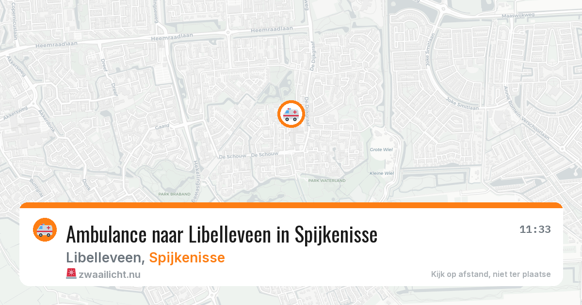 Ambulance naar Libelleveen in Spijkenisse — 10 apr 2026