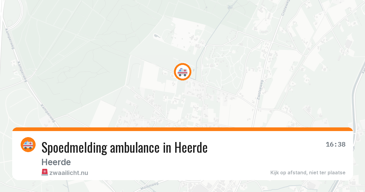 Spoedmelding ambulance in Heerde — 22 jul 2026