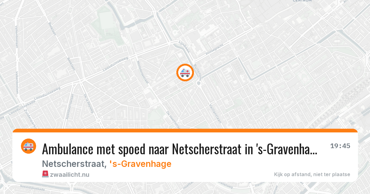 Ambulance met spoed naar Netscherstraat in 's-Gravenhage — 5 mei 2026