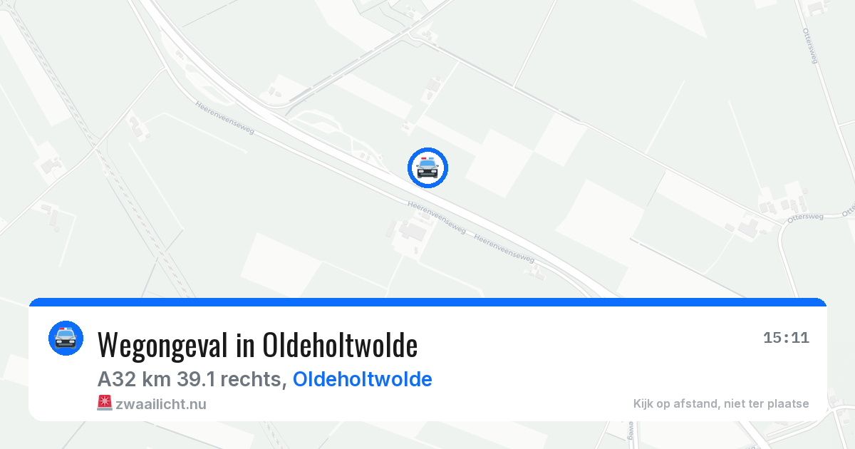 Wegongeval in Oldeholtwolde — 4 jun 2026