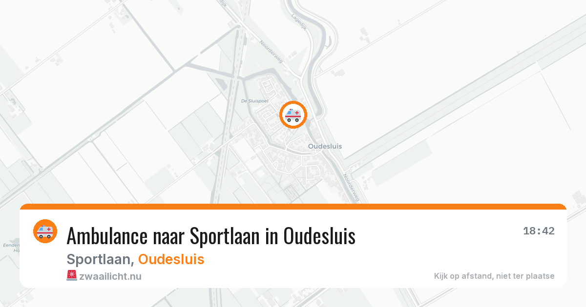 Ambulance naar Sportlaan in Oudesluis — 4 feb 2026