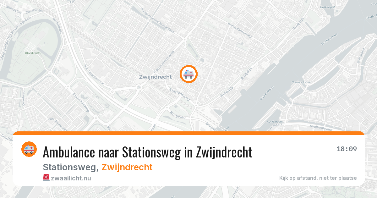 Ambulance naar Stationsweg in Zwijndrecht — 27 mei 2026