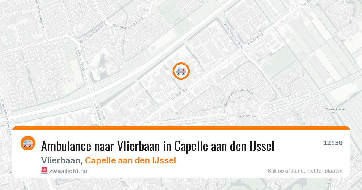 Ambulance naar Vlierbaan in Capelle aan den IJssel — 12 mei 2026