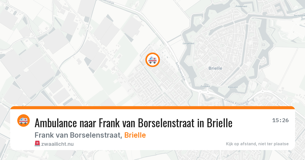 Ambulance naar Frank van Borselenstraat in Brielle — 4 jun 2026