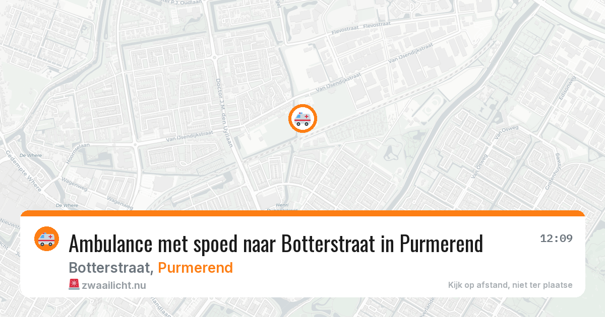 Ambulance met spoed naar Botterstraat in Purmerend — 3 feb 2026
