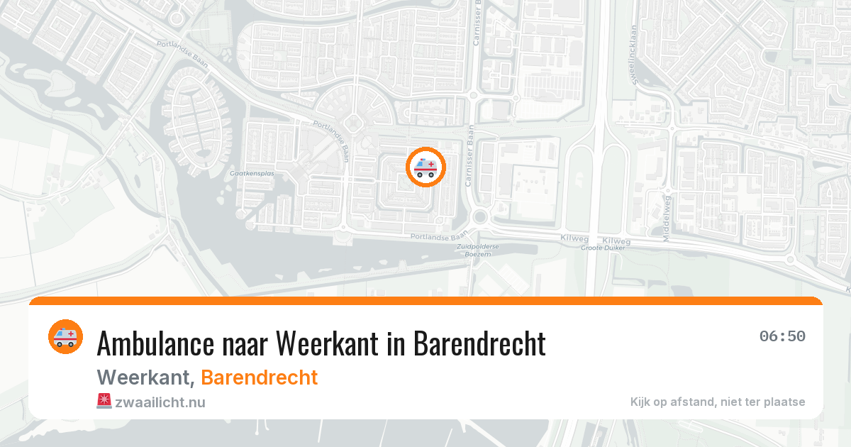 Ambulance naar Weerkant in Barendrecht — 27 mei 2026
