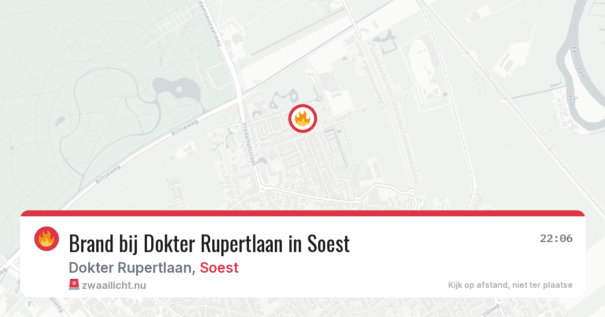 Brand bij Dokter Rupertlaan in Soest — 10 jul 2026