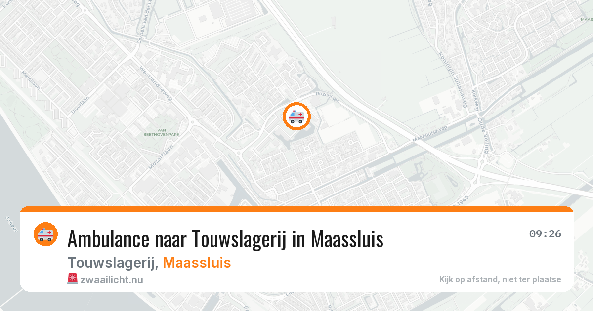 Ambulance naar Touwslagerij in Maassluis — 27 jul 2026