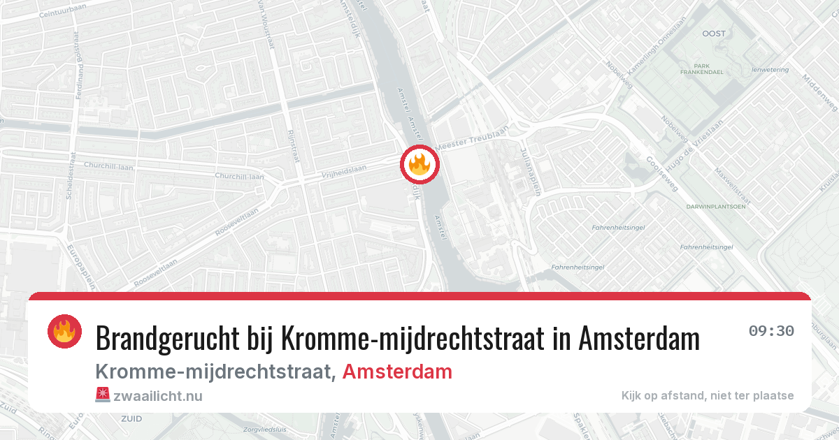 Brandgerucht bij Kromme-mijdrechtstraat in Amsterdam — 6 apr 2026