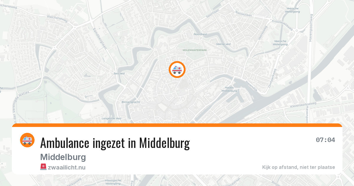 Ambulance ingezet in Middelburg — 12 jul 2026