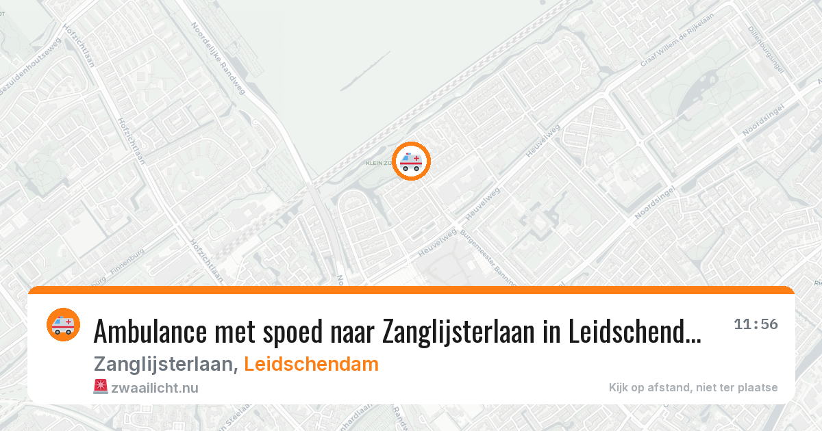 Ambulance met spoed naar Zanglijsterlaan in Leidschendam — 4 jun 2026