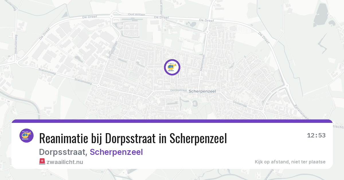Reanimatie bij Dorpsstraat in Scherpenzeel — 7 jun 2026