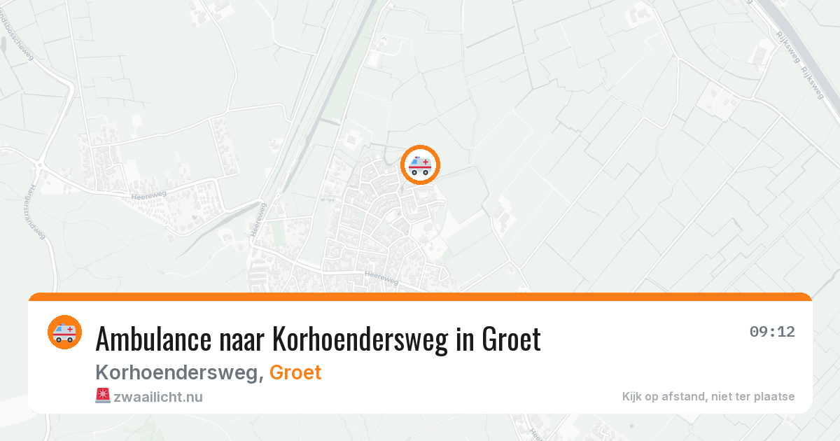 Ambulance naar Korhoendersweg in Groet — 19 mrt 2026