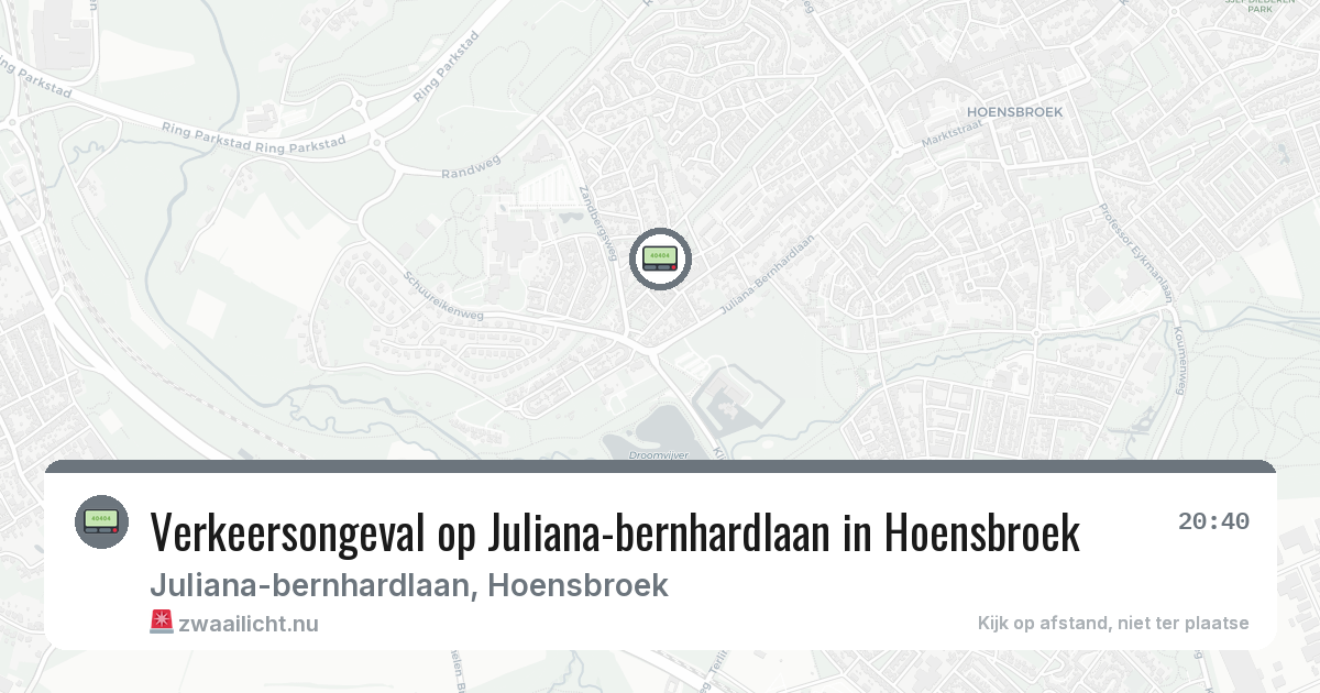 Verkeersongeval op Juliana-bernhardlaan in Hoensbroek — 11 jul 2026