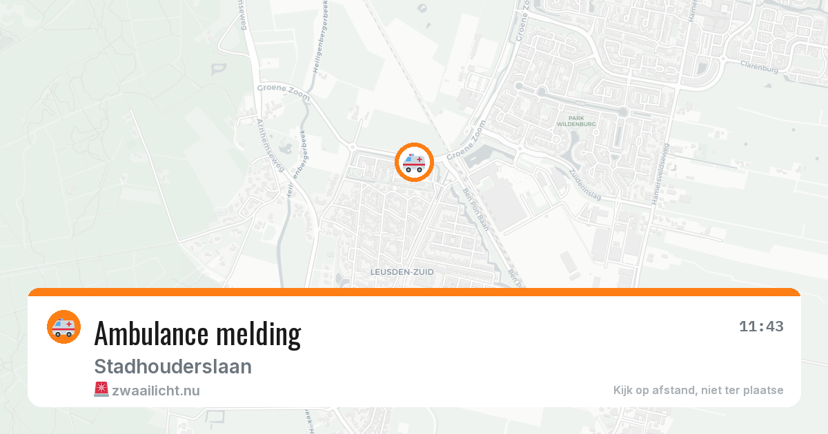 Ambulance melding — 21 jan 2026