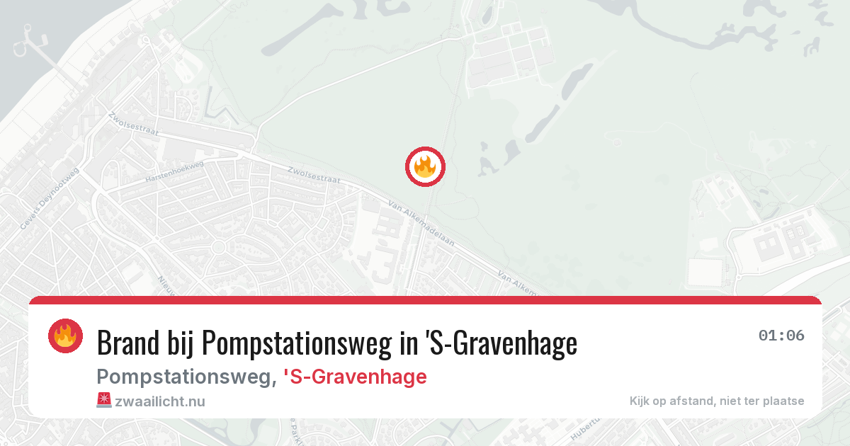Brand bij Pompstationsweg in 'S-Gravenhage — 23 jul 2026