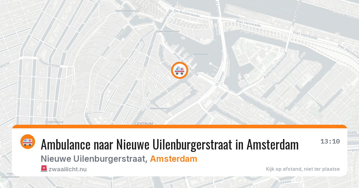 Ambulance naar Nieuwe Uilenburgerstraat in Amsterdam — 4 jun 2026