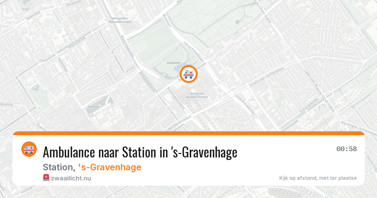 Ambulance naar Station in 's-Gravenhage — 31 mei 2026