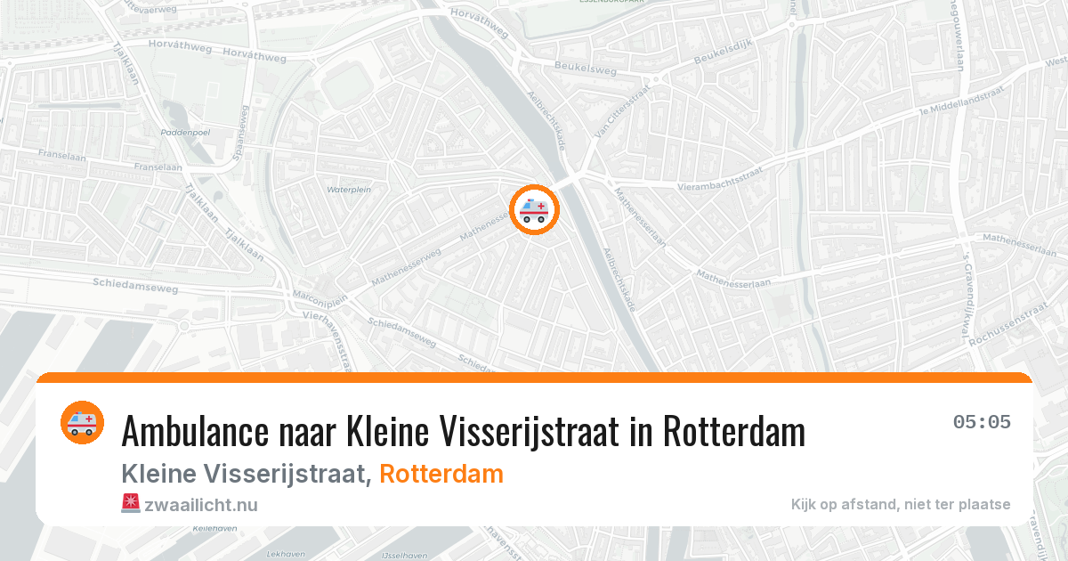 Ambulance naar Kleine Visserijstraat in Rotterdam — 26 mei 2026