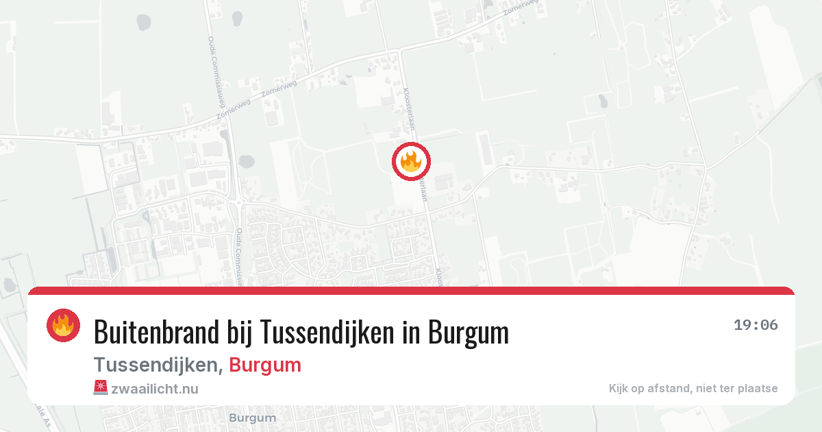 Buitenbrand bij Tussendijken in Burgum — 28 apr 2026